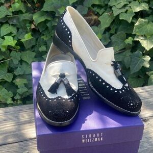Stuart Weitzman Guything Wingtip Tassel Loafers